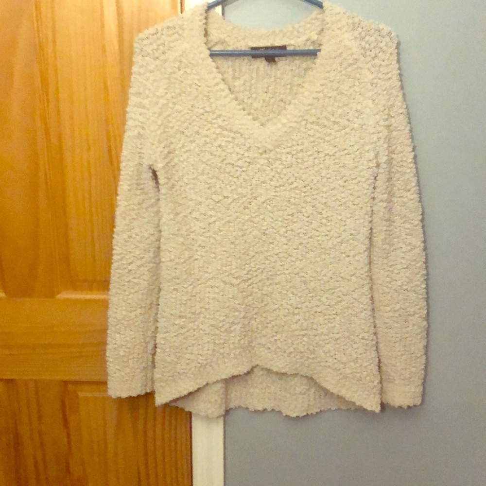 Cream Thick Fuzzy Sweater